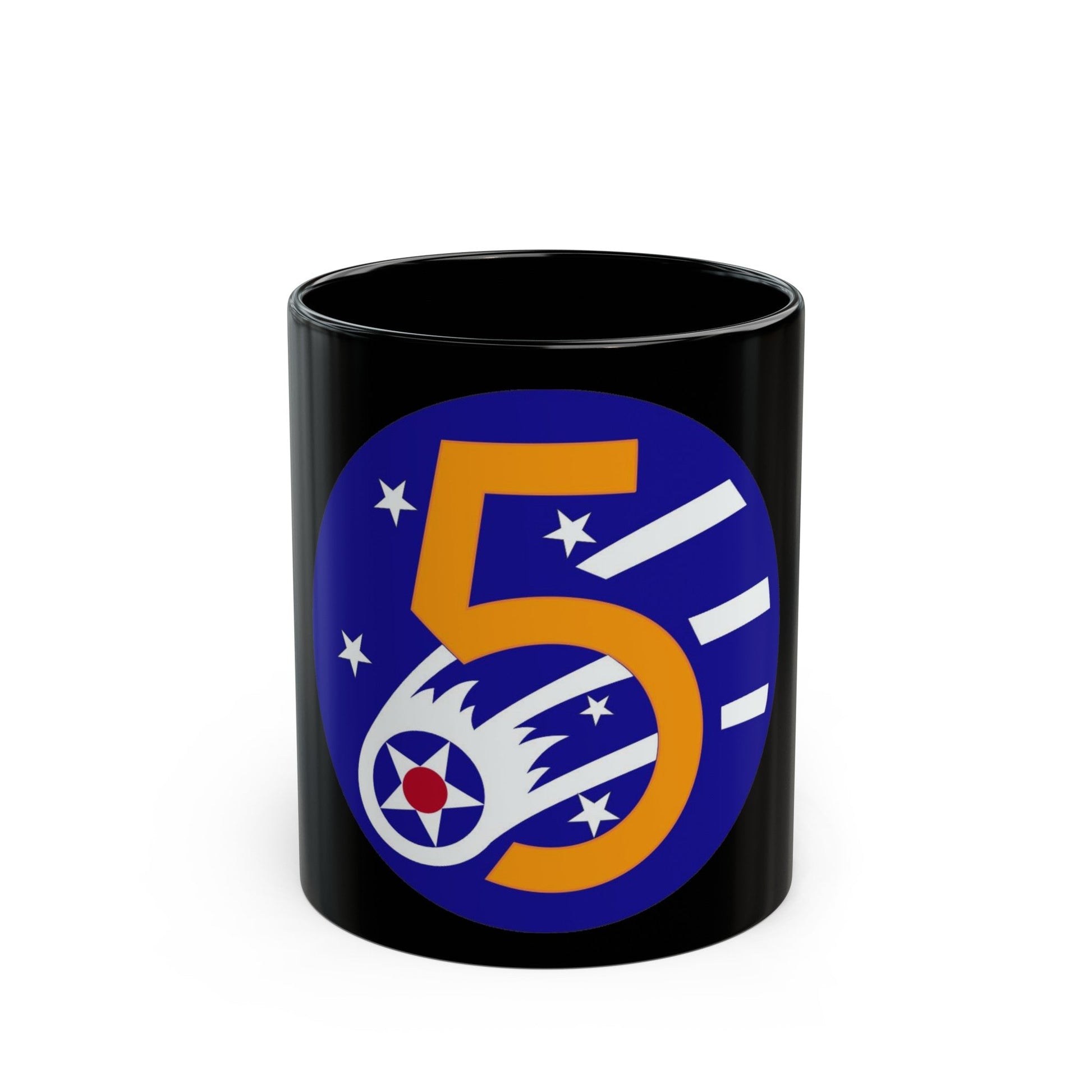 5 Air Force (U.S. Army) Black Coffee Mug-11oz-The Sticker Space