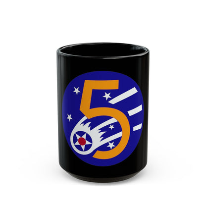 5 Air Force (U.S. Army) Black Coffee Mug-15oz-The Sticker Space