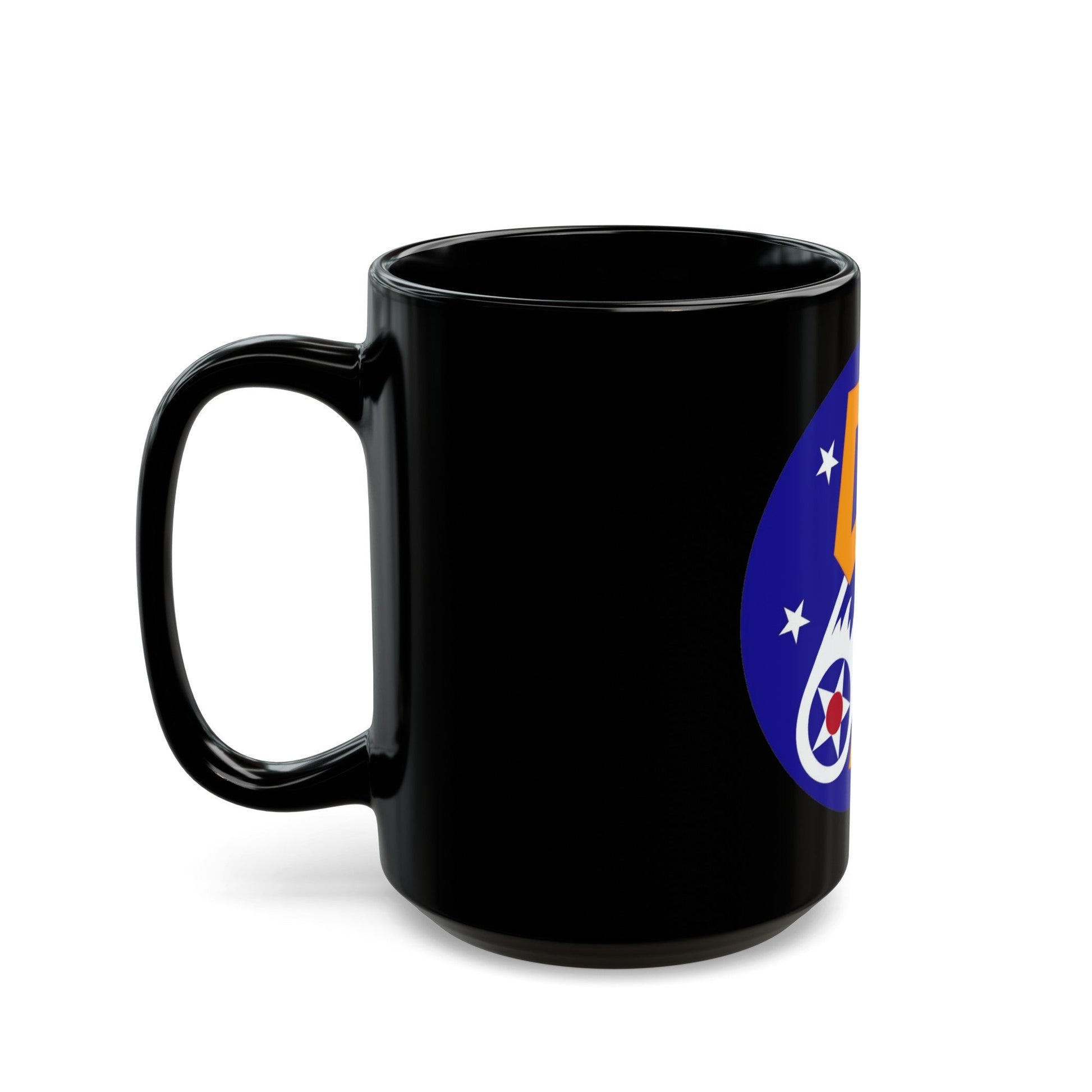 5 Air Force (U.S. Army) Black Coffee Mug-The Sticker Space