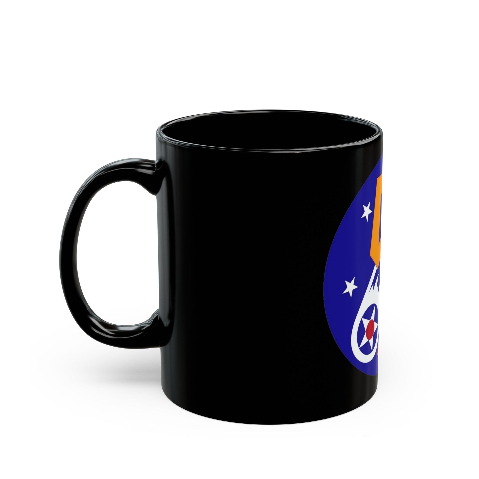 5 Air Force (U.S. Army) Black Coffee Mug-The Sticker Space