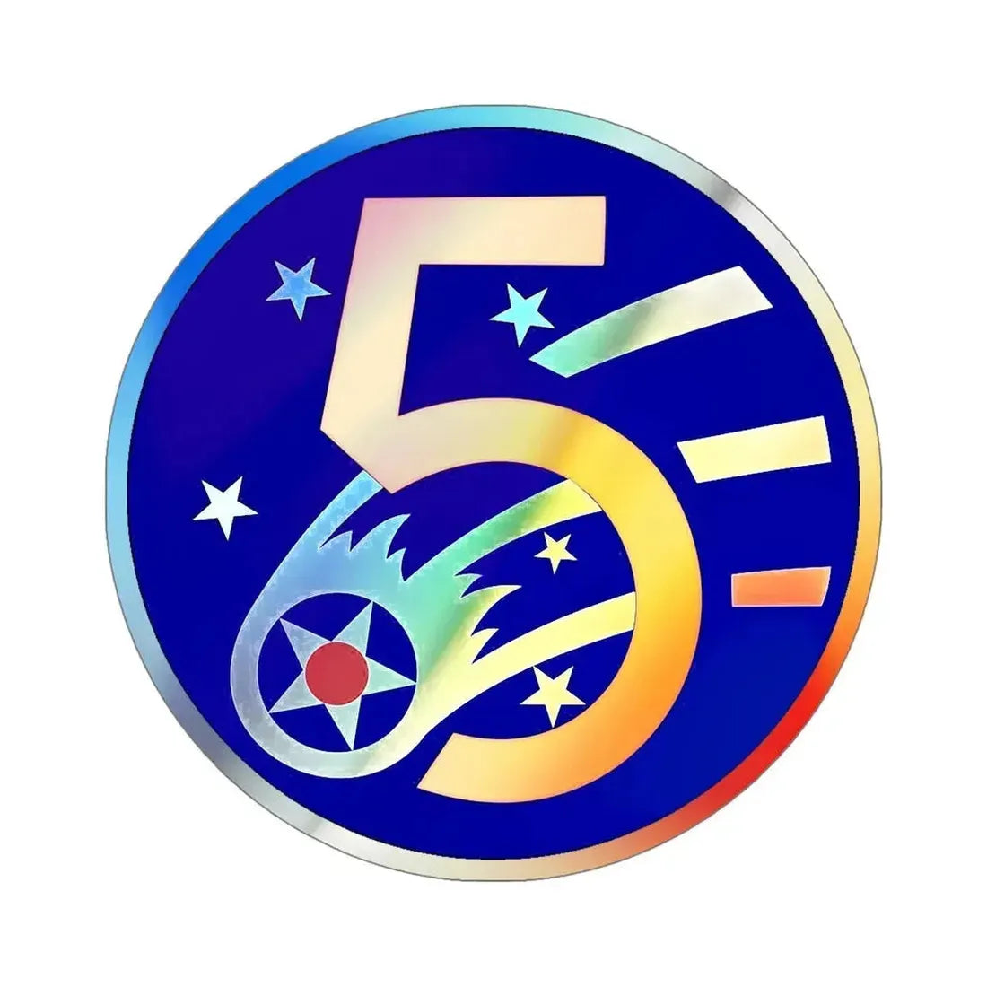5 Air Force (U.S. Army) Holographic STICKER Die-Cut Vinyl Decal - The Sticker Space
