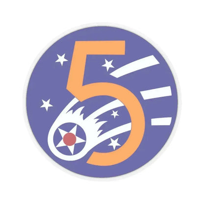 5 Air Force (U.S. Army) STICKER Vinyl Kiss-Cut Decal 3 Inch Transparent - The Sticker Space