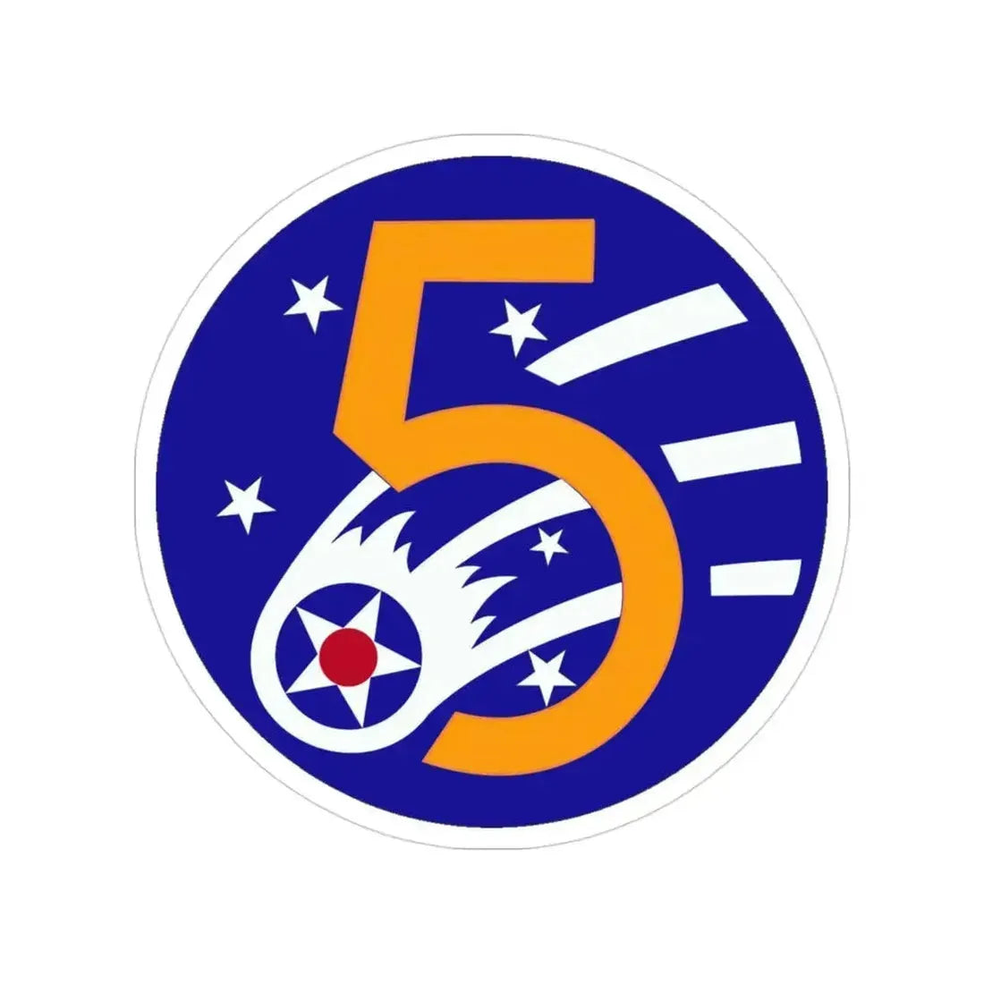 5 Air Force (U.S. Army) Transparent STICKER Die-Cut Vinyl Decal 3 Inch - The Sticker Space