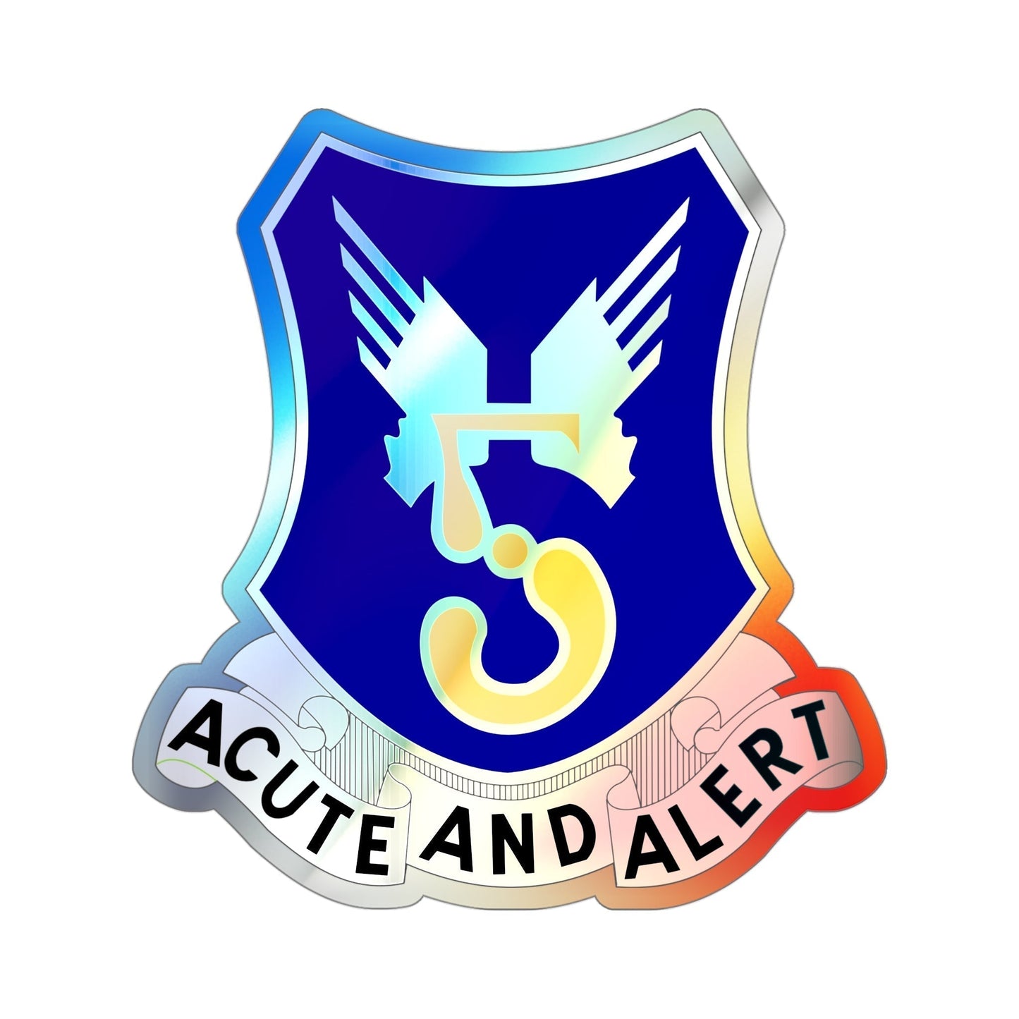 5 Aviation Regiment (U.S. Army) Holographic STICKER Die-Cut Vinyl Decal-4 Inch-The Sticker Space