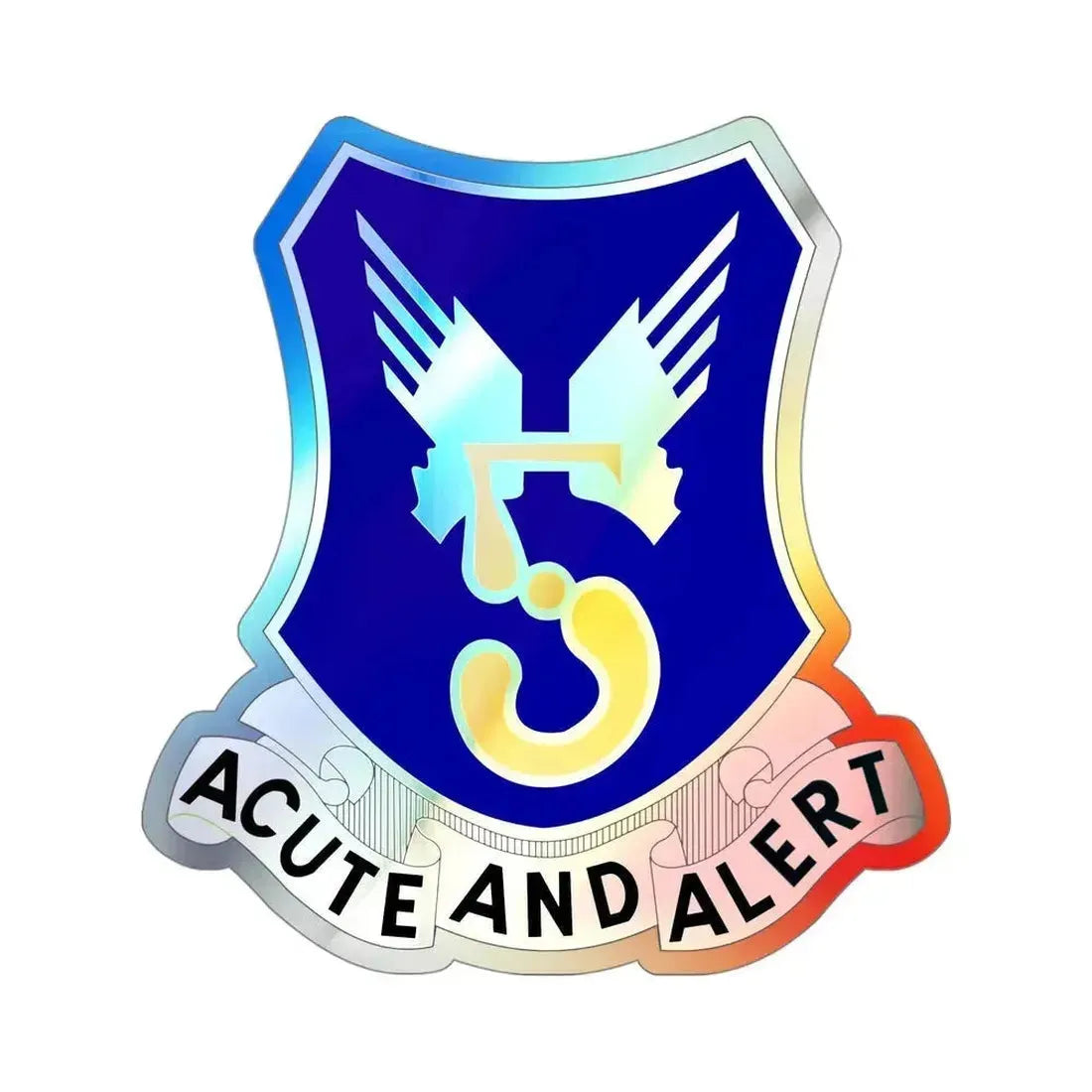 5 Aviation Regiment (U.S. Army) Holographic STICKER Die-Cut Vinyl Decal 4 Inch Holographic - The Sticker Space