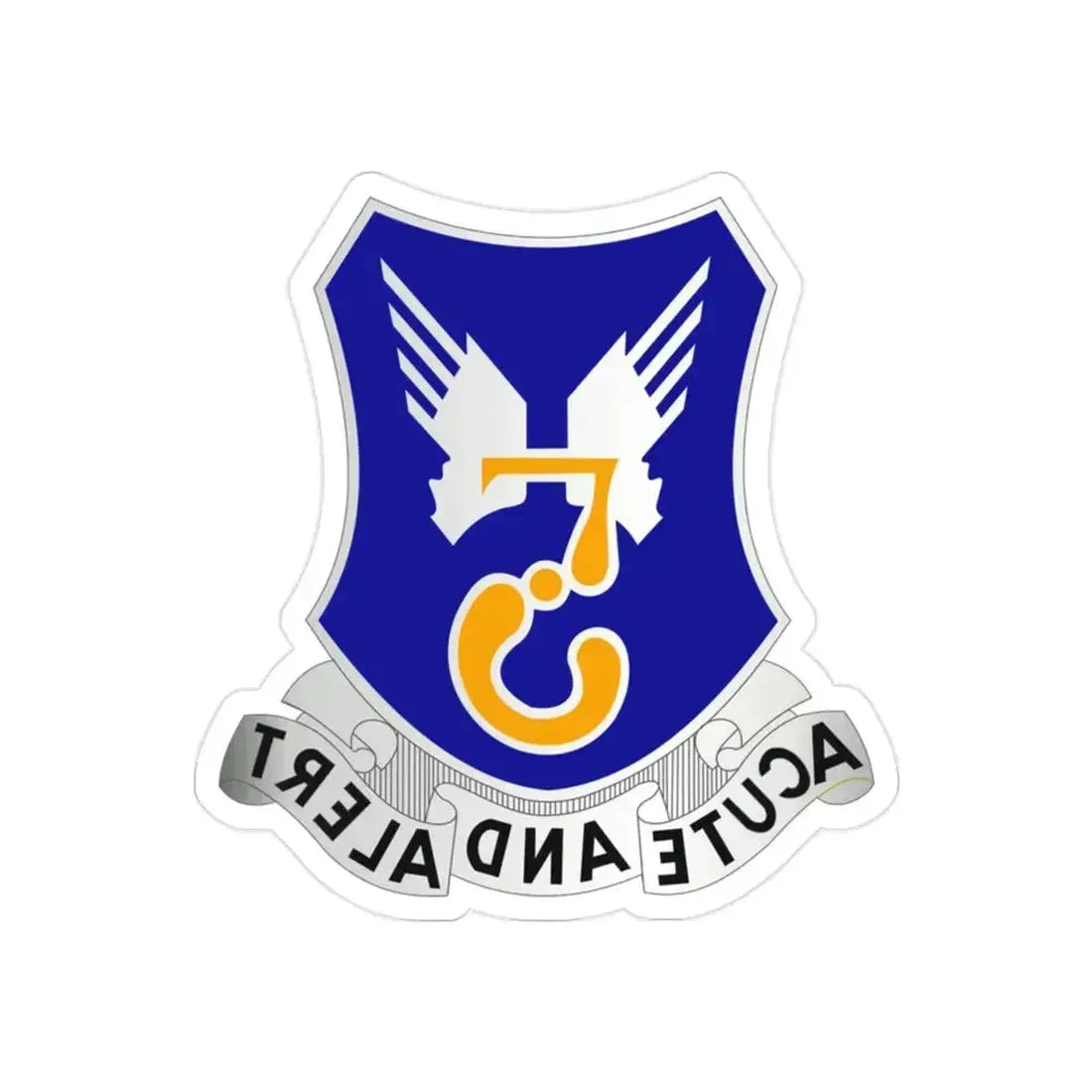 5 Aviation Regiment (U.S. Army) REVERSE PRINT Transparent Die-Cut STICKER 2 Inch Die-Cut Transparent - The Sticker Space