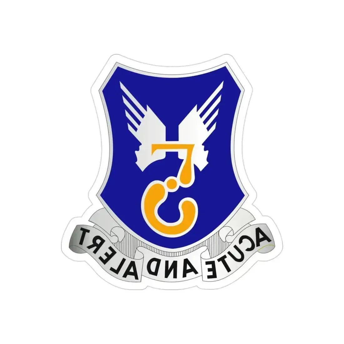 5 Aviation Regiment (U.S. Army) REVERSE PRINT Transparent Die-Cut STICKER 3 Inch Die-Cut Transparent - The Sticker Space