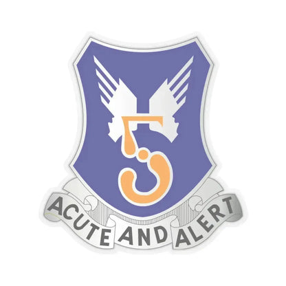 5 Aviation Regiment (U.S. Army) STICKER Vinyl Kiss-Cut Decal 3 Inch Transparent - The Sticker Space