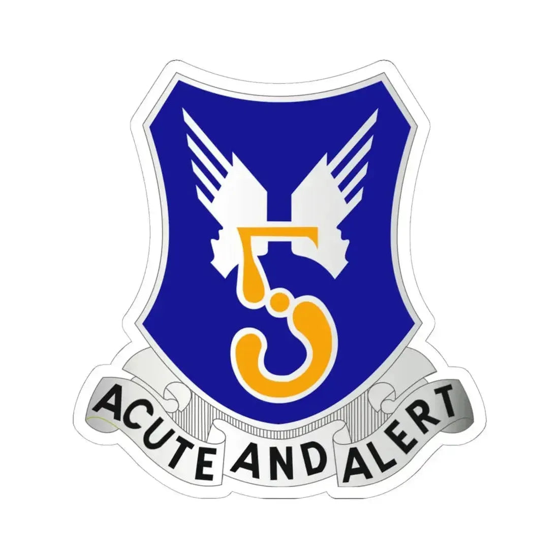 5 Aviation Regiment (U.S. Army) STICKER Vinyl Kiss-Cut Decal 6 Inch White - The Sticker Space