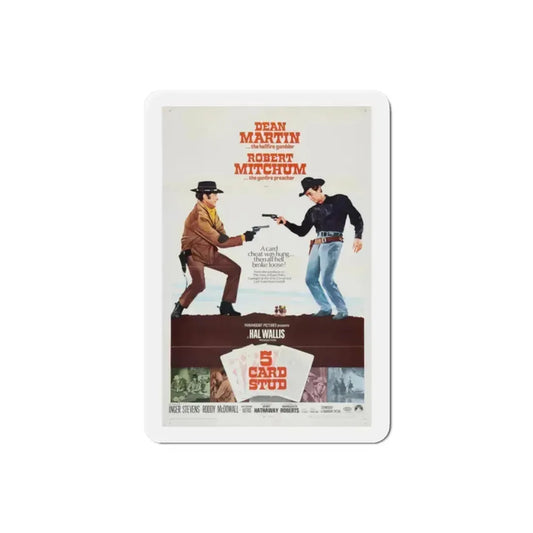 5 Card Stud 1968 Movie Poster Refrigerator Magnet 2 Inch - The Sticker Space