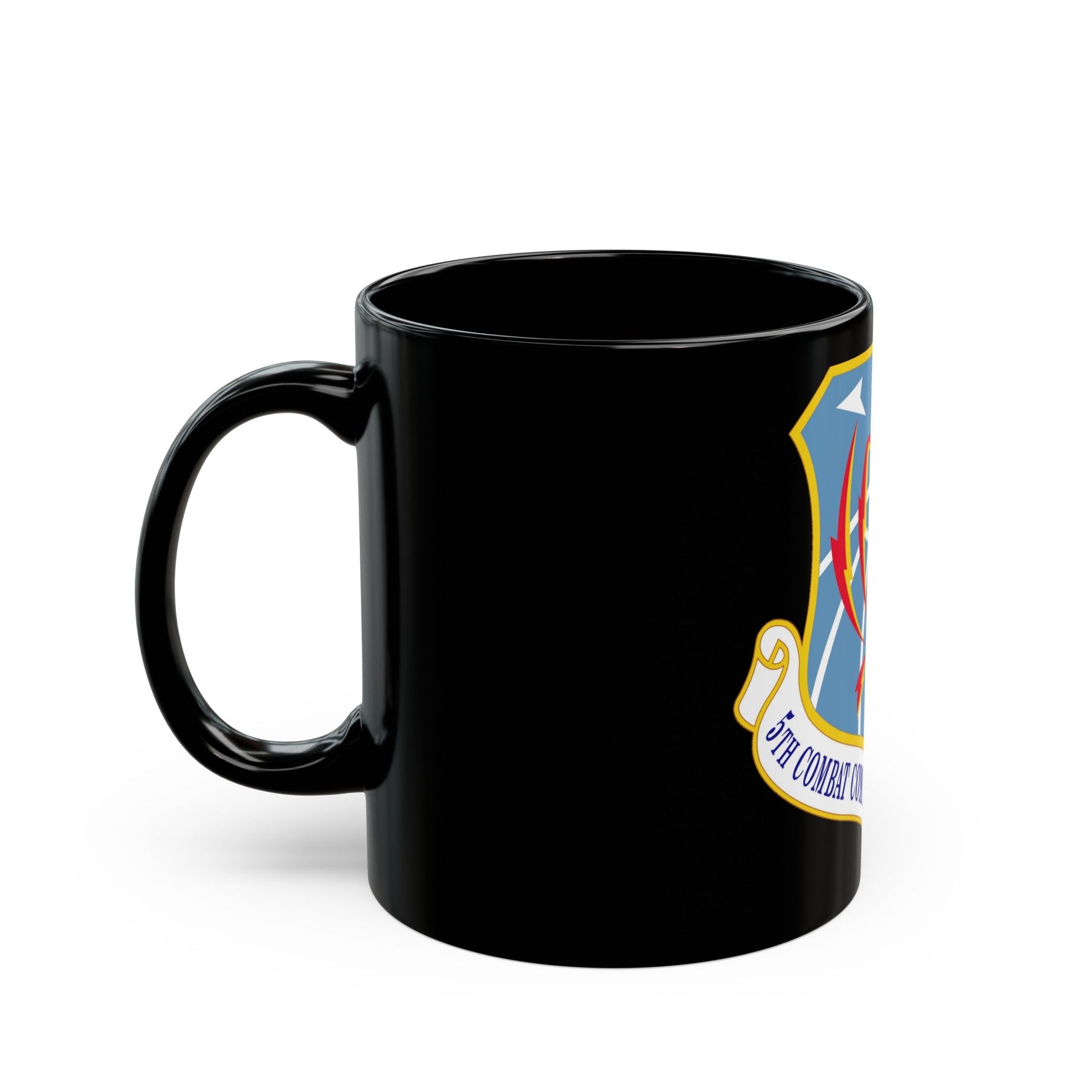 5 Combat Communications Group ACC (U.S. Air Force) Black Coffee Mug-The Sticker Space