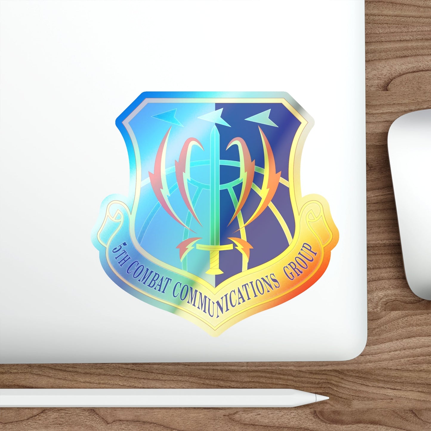 5 Combat Communications Group ACC (U.S. Air Force) Holographic STICKER Die-Cut Vinyl Decal-The Sticker Space