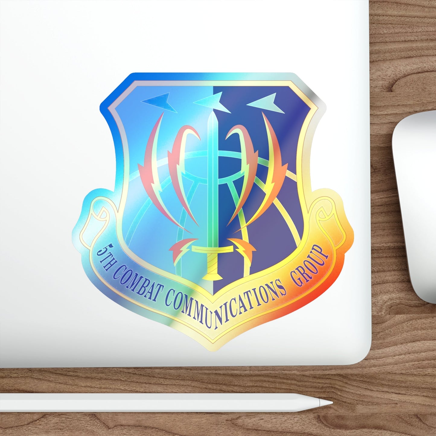 5 Combat Communications Group ACC (U.S. Air Force) Holographic STICKER Die-Cut Vinyl Decal-The Sticker Space