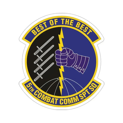 5 Combat Communications Support Squadron ACC (U.S. Air Force) STICKER Vinyl Die-Cut Decal 3 Inch - The Sticker Space