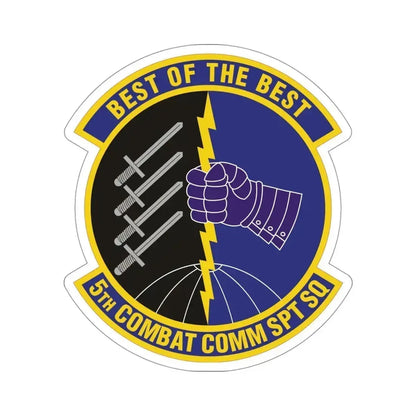 5 Combat Communications Support Squadron ACC (U.S. Air Force) STICKER Vinyl Die-Cut Decal 4 Inch - The Sticker Space