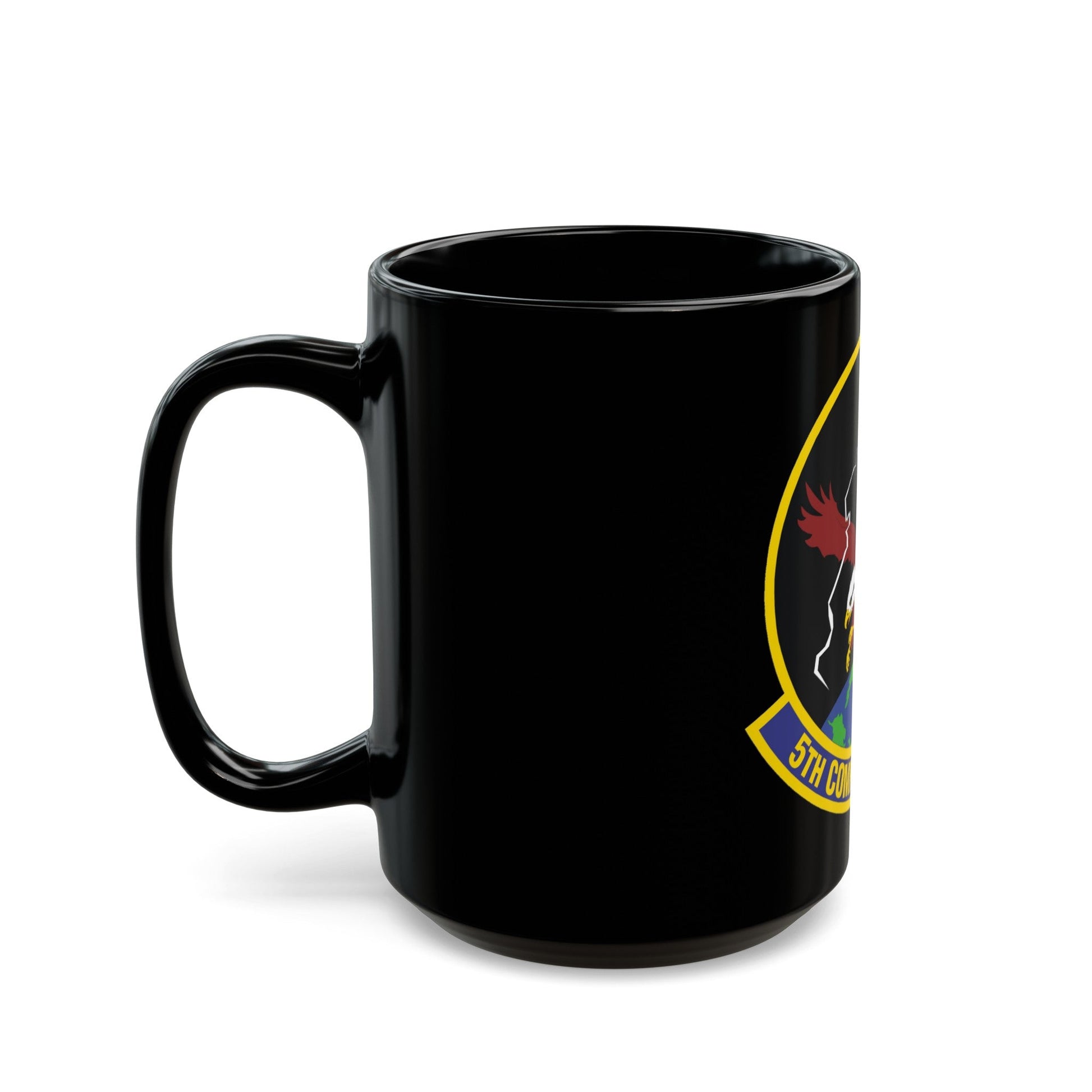 5 Comptroller Squadron AFGSC (U.S. Air Force) Black Coffee Mug-The Sticker Space