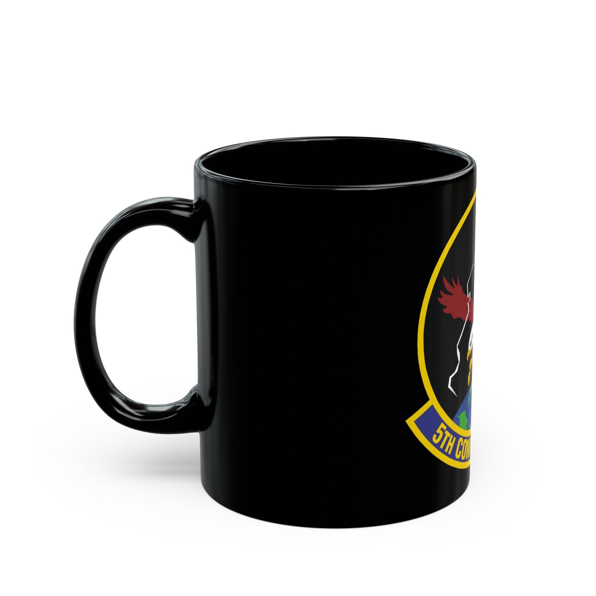 5 Comptroller Squadron AFGSC (U.S. Air Force) Black Coffee Mug-The Sticker Space