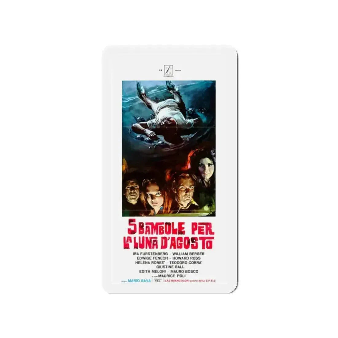 5 DOLLS FOR AN AUGUST MOON (2) 1970 Movie Poster - Refrigerator Magnet 2 Inch - The Sticker Space