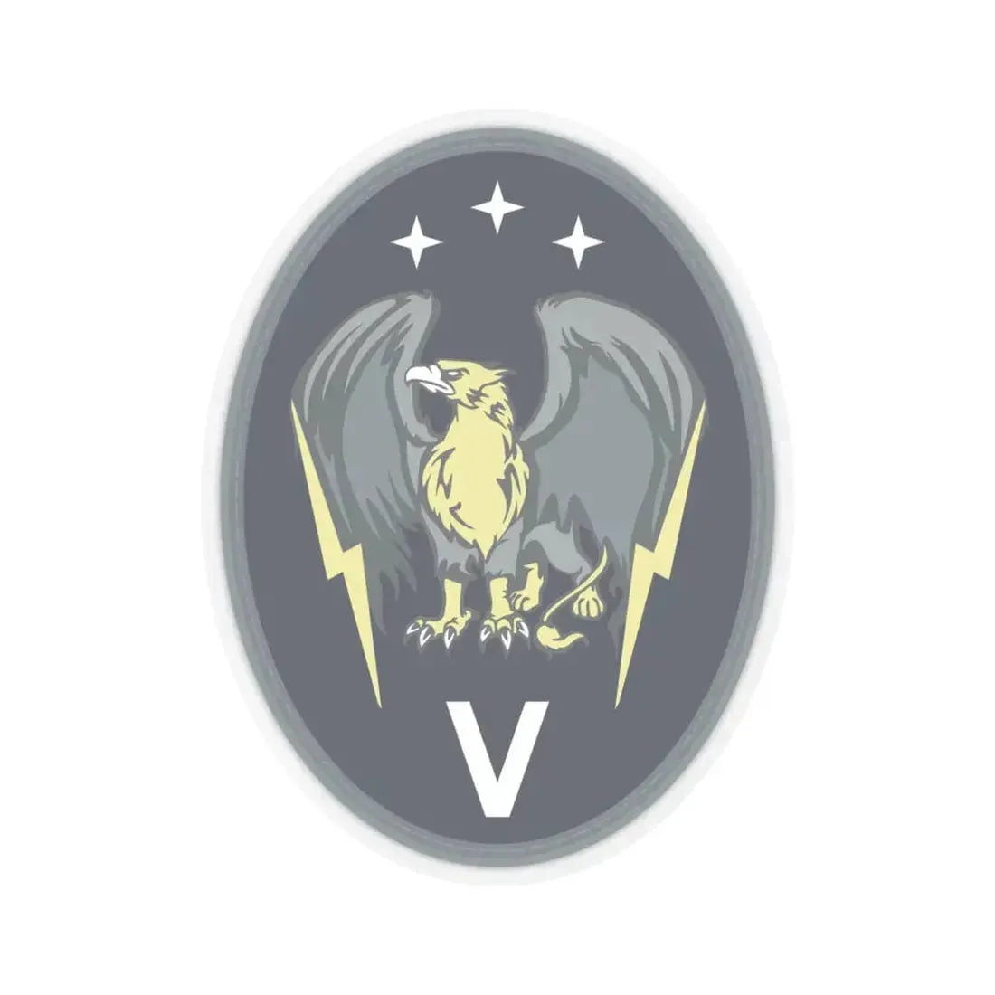 5 Electromagnetic Squadron (U.S. Space Force) STICKER Vinyl Kiss-Cut Decal 4 Inch Transparent - The Sticker Space