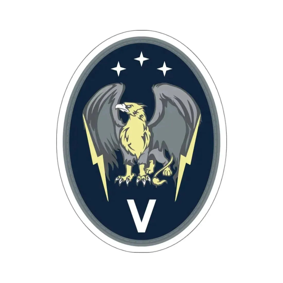 5 Electromagnetic Squadron (U.S. Space Force) STICKER Vinyl Kiss-Cut Decal 4 Inch White - The Sticker Space