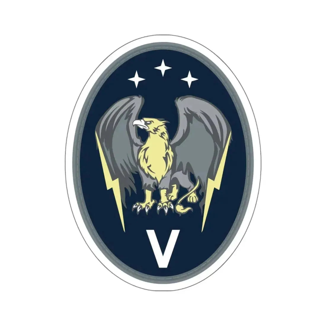 5 Electromagnetic Squadron (U.S. Space Force) STICKER Vinyl Kiss-Cut Decal 6 Inch White - The Sticker Space