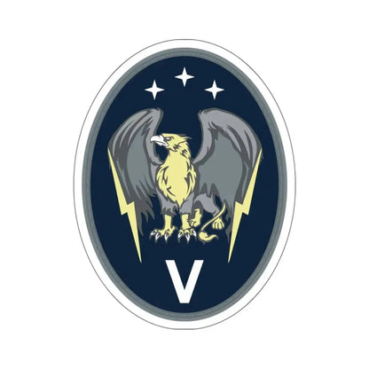 5 Electromagnetic Squadron (U.S. Space Force) STICKER Vinyl Kiss-Cut Decal 6 Inch White - The Sticker Space