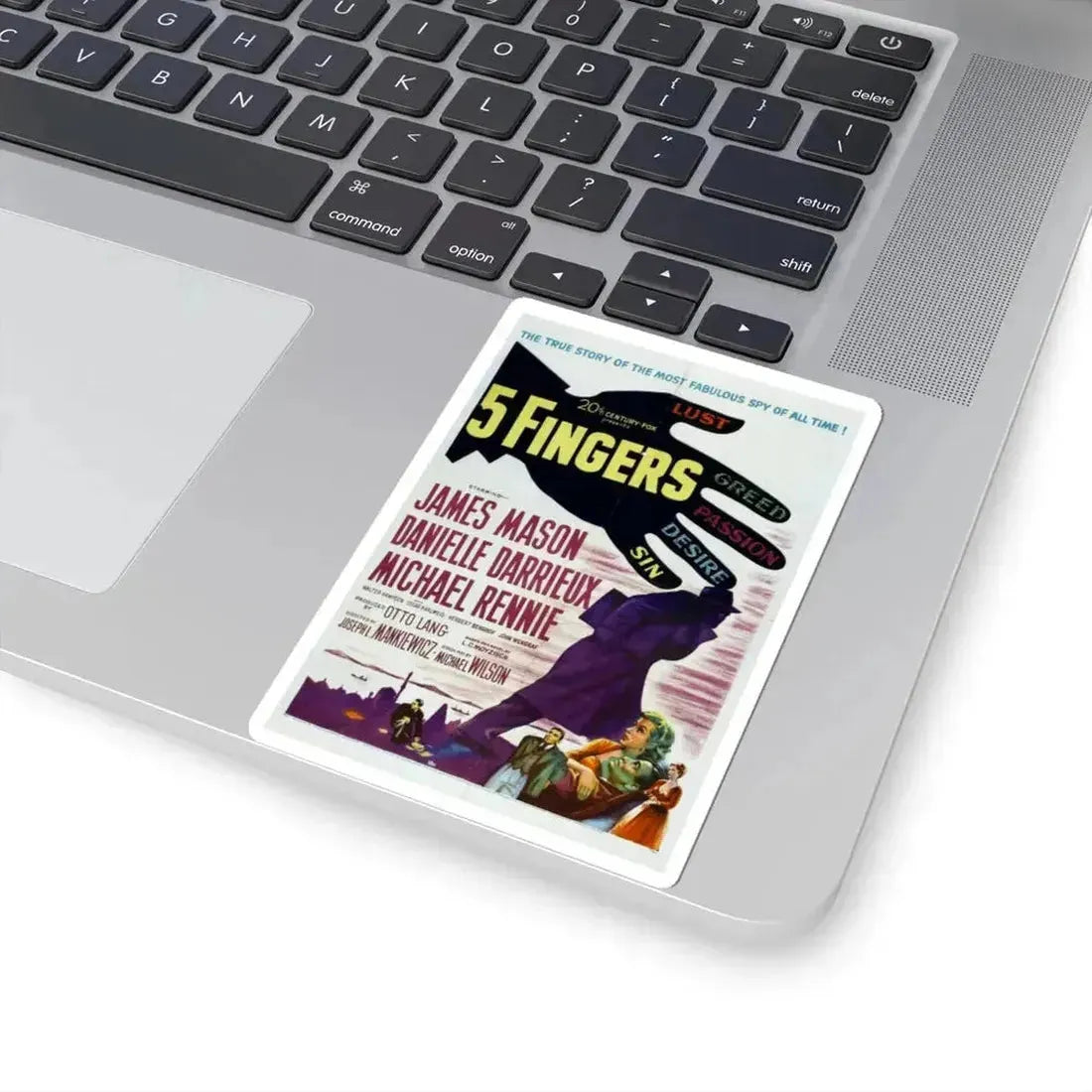 5 Fingers 1952 Movie Poster - STICKER Vinyl Kiss-Cut Decal - The Sticker Space