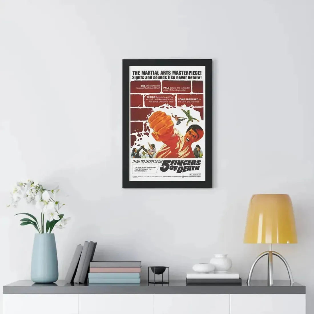 5 FINGERS OF DEATH 1972 - Framed Movie Poster - The Sticker Space
