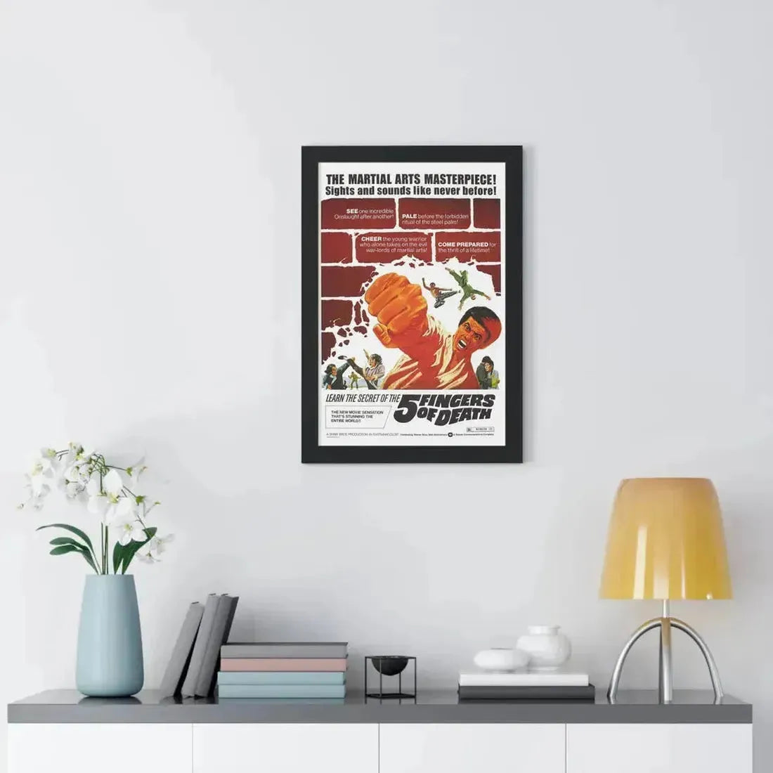 5 FINGERS OF DEATH 1972 - Framed Movie Poster - The Sticker Space