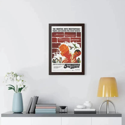 5 FINGERS OF DEATH 1972 - Framed Movie Poster - The Sticker Space