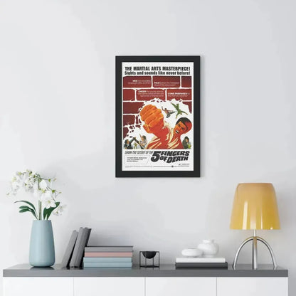 5 FINGERS OF DEATH 1972 - Framed Movie Poster - The Sticker Space