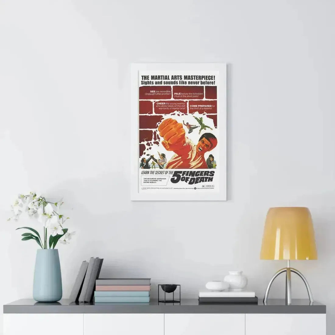 5 FINGERS OF DEATH 1972 - Framed Movie Poster - The Sticker Space