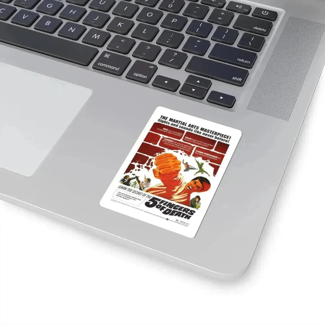 5 FINGERS OF DEATH 1972 Movie Poster - STICKER Vinyl Kiss-Cut Decal - The Sticker Space