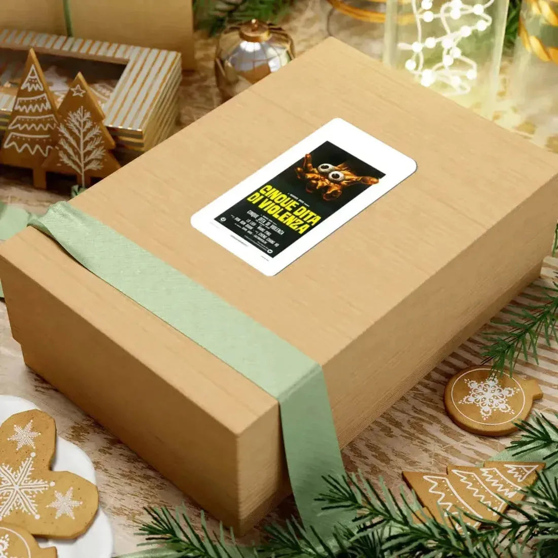 5 FINGERS OF DEATH (ITALIAN) 1972 Movie Poster - STICKER Vinyl Kiss-Cut Decal - The Sticker Space