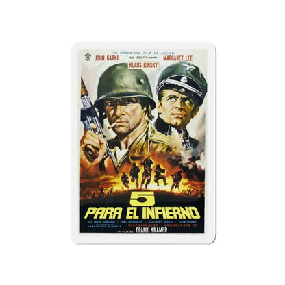 5 FOR HELL 1969 Movie Poster - Refrigerator Magnet - The Sticker Space