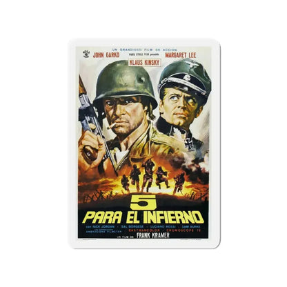 5 FOR HELL 1969 Movie Poster - Refrigerator Magnet - The Sticker Space