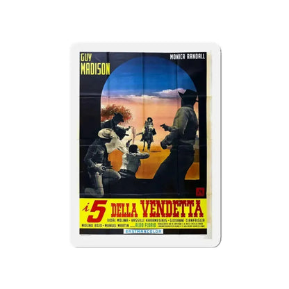 5 FOR REVENGE 1966 Movie Poster - Refrigerator Magnet - The Sticker Space