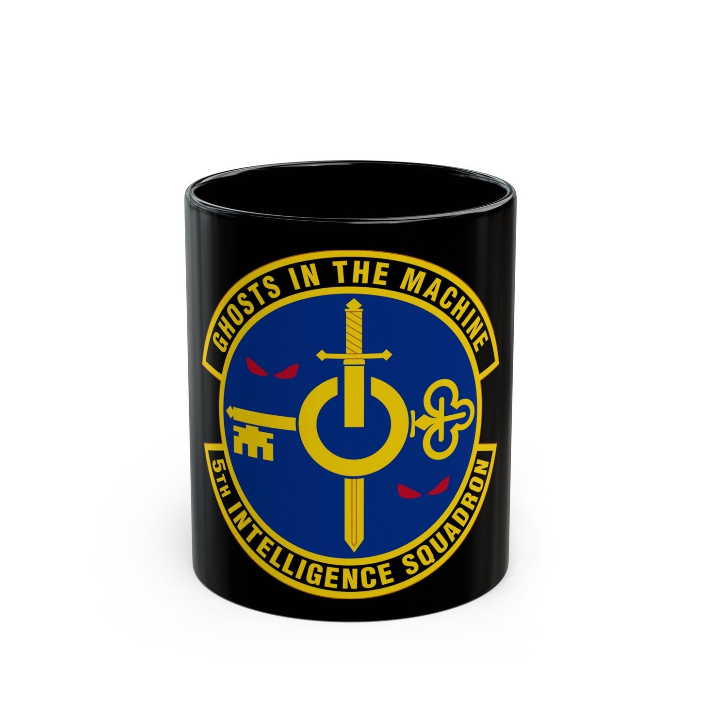 5 Intelligence Squadron ACC (U.S. Air Force) Black Coffee Mug-11oz-The Sticker Space