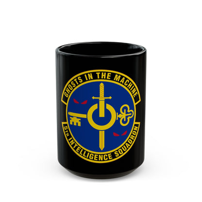 5 Intelligence Squadron ACC (U.S. Air Force) Black Coffee Mug-15oz-The Sticker Space