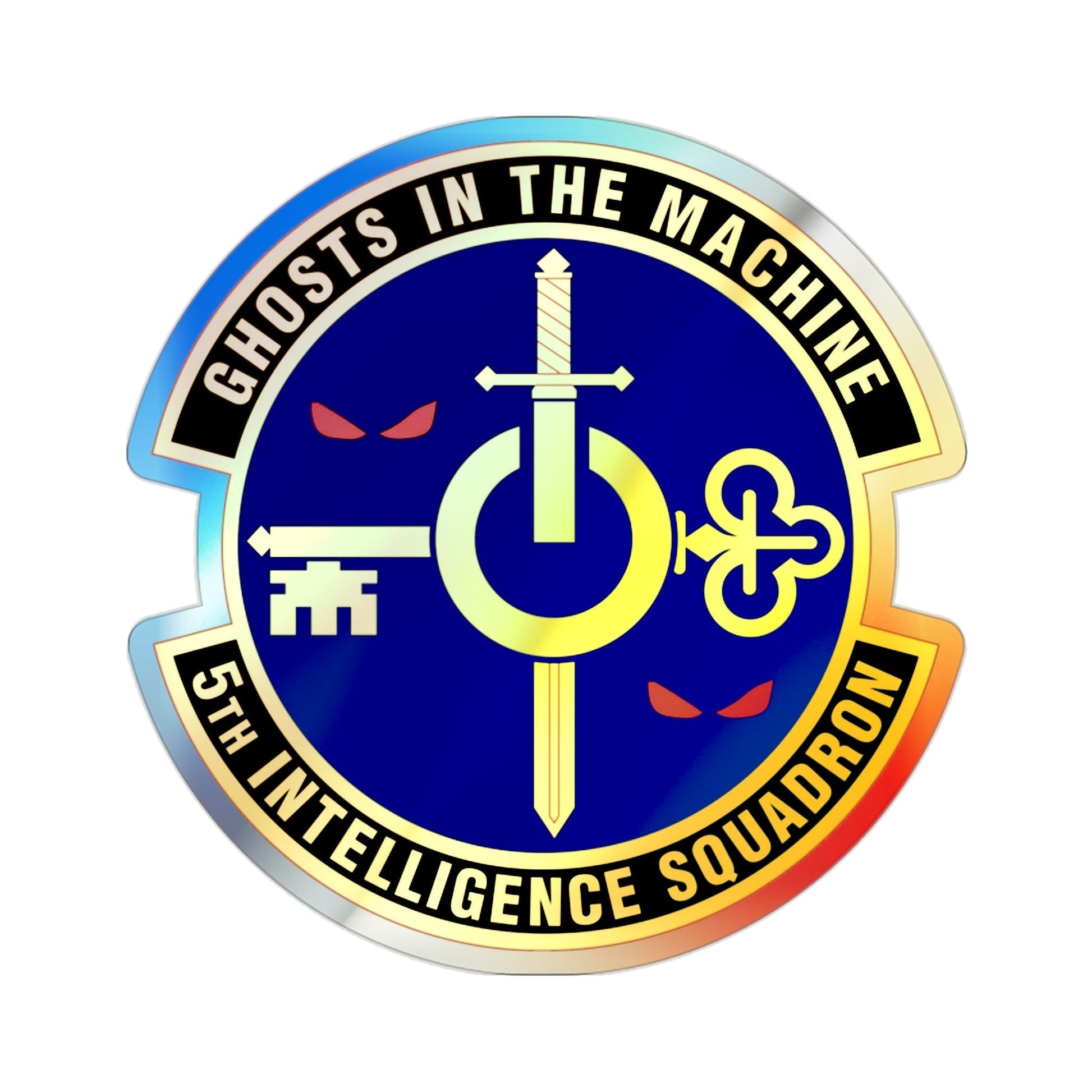 5 Intelligence Squadron ACC (U.S. Air Force) Holographic STICKER Die-Cut Vinyl Decal-2 Inch-The Sticker Space