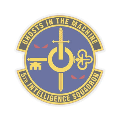 5 Intelligence Squadron ACC (U.S. Air Force) STICKER Vinyl Kiss-Cut Decal 2 Inch Transparent - The Sticker Space
