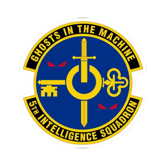5 Intelligence Squadron ACC (U.S. Air Force) STICKER Vinyl Kiss-Cut Decal 2 Inch White - The Sticker Space