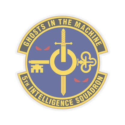 5 Intelligence Squadron ACC (U.S. Air Force) STICKER Vinyl Kiss-Cut Decal 3 Inch Transparent - The Sticker Space