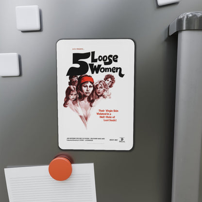 5 LOOSE WOMEN 1974 Movie Poster - Die-Cut Magnet-The Sticker Space