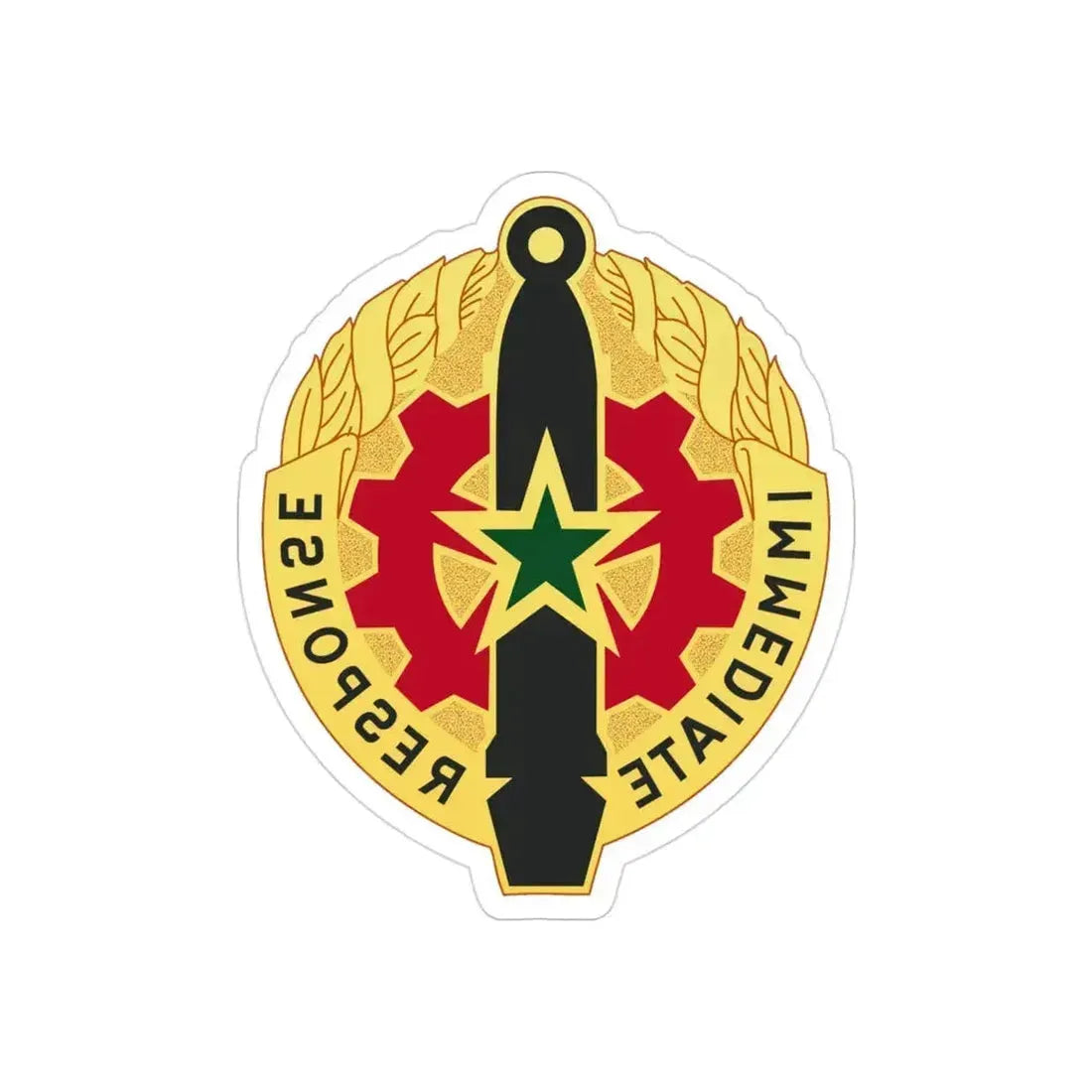 5 Maintenance Battalion (U.S. Army) REVERSE PRINT Transparent Die-Cut STICKER 3 Inch Die-Cut Transparent - The Sticker Space