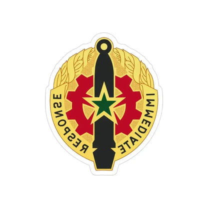 5 Maintenance Battalion (U.S. Army) REVERSE PRINT Transparent Die-Cut STICKER 3 Inch Die-Cut Transparent - The Sticker Space