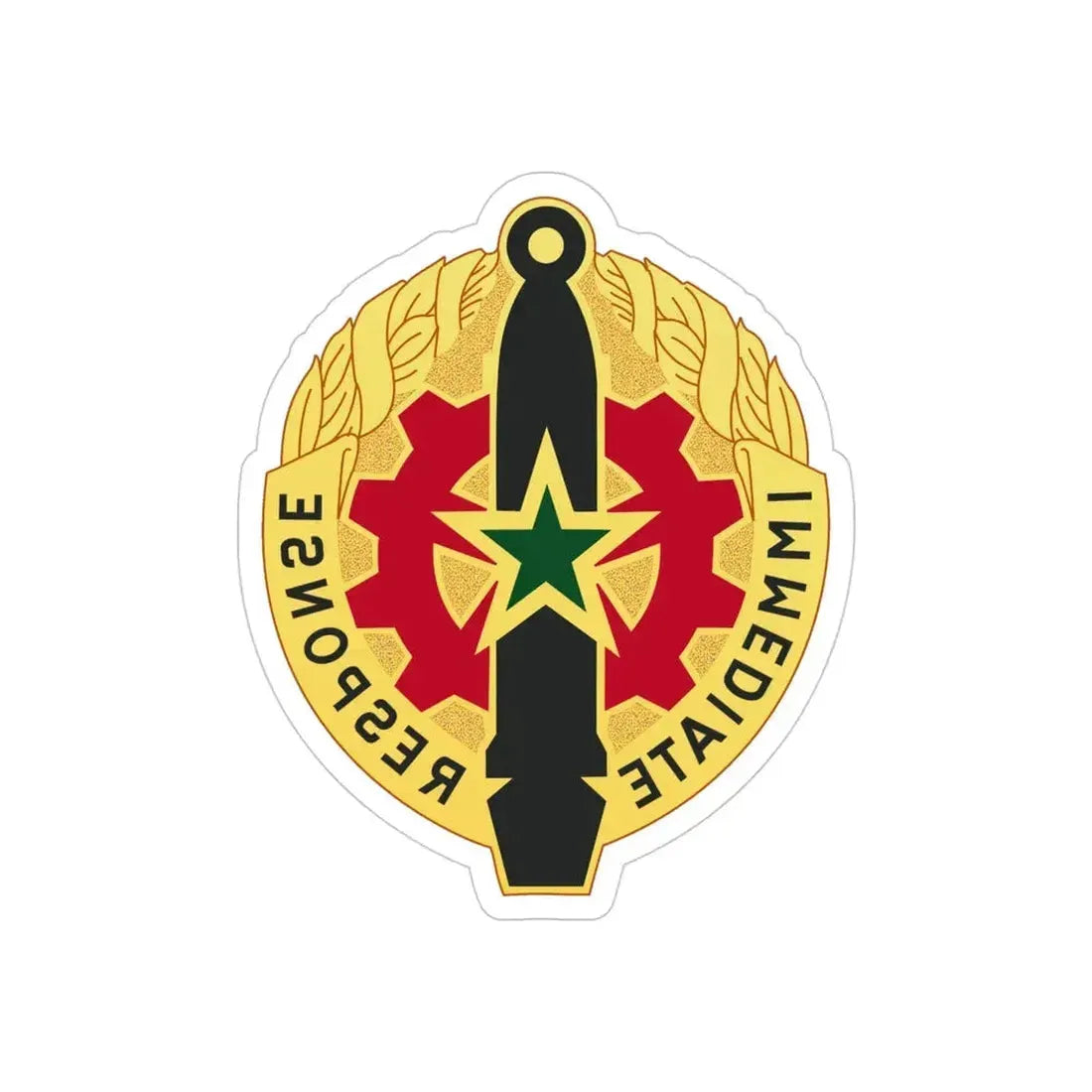 5 Maintenance Battalion (U.S. Army) REVERSE PRINT Transparent Die-Cut STICKER 4 Inch Die-Cut Transparent - The Sticker Space