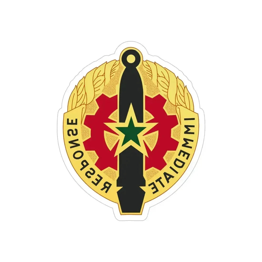 5 Maintenance Battalion (U.S. Army) REVERSE PRINT Transparent Die-Cut STICKER 5 Inch Die-Cut Transparent - The Sticker Space