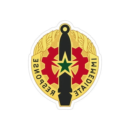 5 Maintenance Battalion (U.S. Army) REVERSE PRINT Transparent Die-Cut STICKER 5 Inch Die-Cut Transparent - The Sticker Space