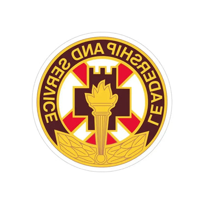 5 Medical Brigade (U.S. Army) REVERSE PRINT Transparent Die-Cut STICKER 5 Inch Die-Cut Transparent - The Sticker Space